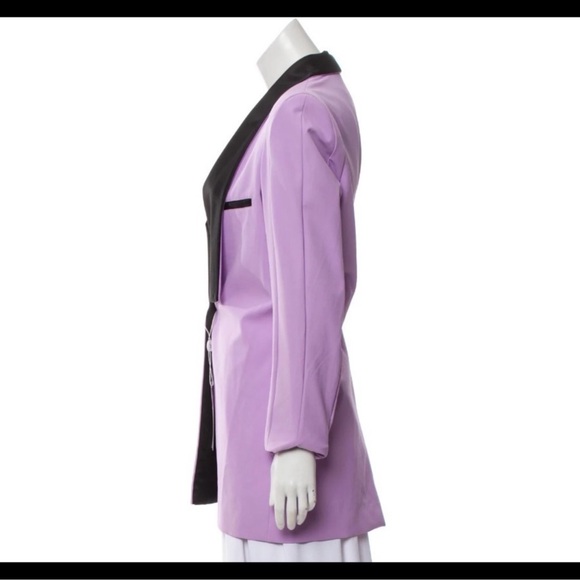 Valentina Shah Luxury Satin Collar Blazer size 6 - Picture 2 of 6